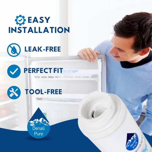 Miniatura 6 de Paquete de 2 filtros de agua de repuesto para refrigerador Jenn Air JFC2290VEP, compatible con el cartucho de filtro de agua Jenn Air UKF8001