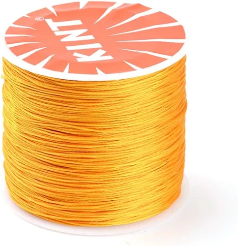 Miniatura 7 de Cordón de poliéster encerado de 119 yardas de 0.020 in, cuentas gruesas y coloridas pulseras de hilo trenzado para macramé para fabricación