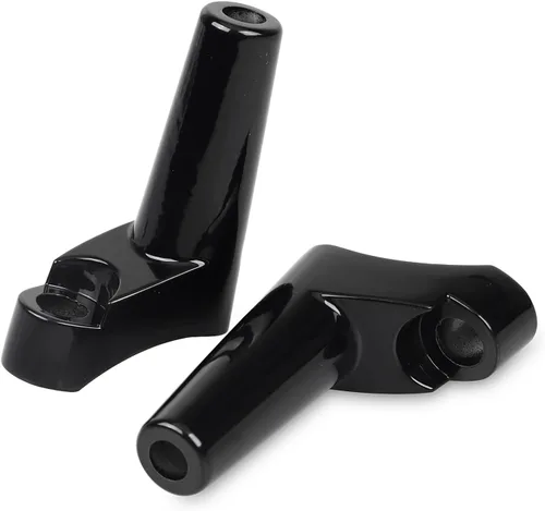 Kit de reubicación de soportes de señal de giro delantero negro para Harley Sportster XL 883 1200 1988 y posteriores, Dyna 1991-2005 (uso con