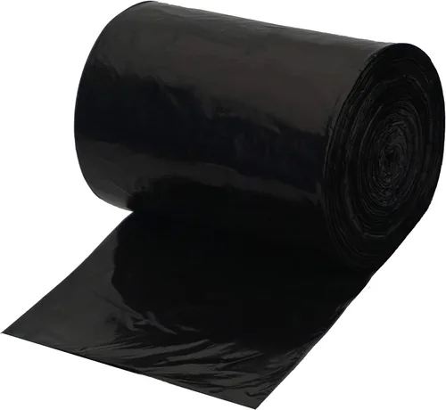 Bolsa de basura negra de 9 a 12 galones de alto, bolsa de basura para cocina, bolsa de basura (9-12 galones (100 unidades), color negro