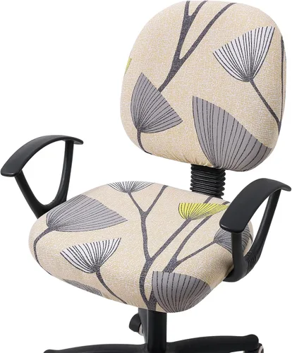 Miniatura 30 de Smiry - Fundas para silla de oficina y computadora con diseño impreso, ajuste elástico, universal, para escritorio, fundas para silla giratoria