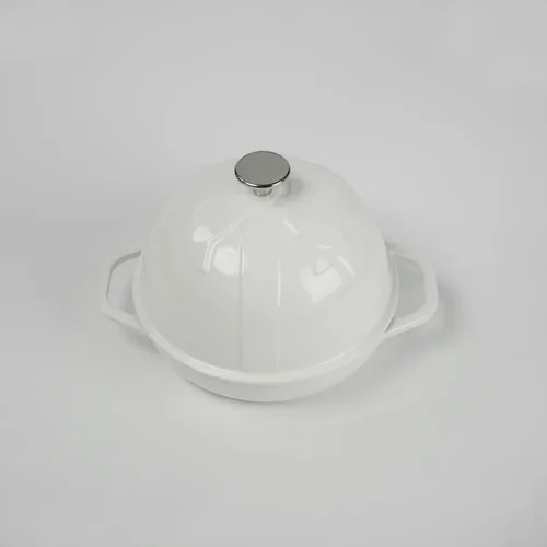 Miniatura 12 de HAWOK Cloche de pan de hierro fundido, diámetro.7.8 pulgadas/20cm, 0.95 cuartos de galón, molde para hornear masa madre pre-sazonado negro