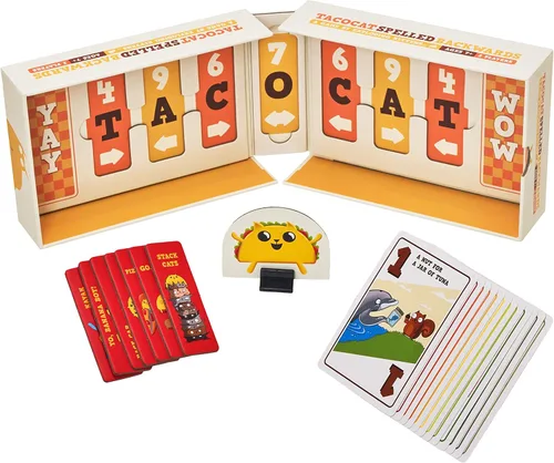 Miniatura 7 de Exploding Kittens Tacocat Spelled Backwards para 2 Jugadores - Edades 7+ - 15 Minutos de Juego - Juego de Mesa Inteligente para Familia - Juego
