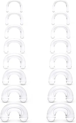 Miniatura 4 de Cisyozi 16G, 14G, 12G, 10G, 8G, 6G, 4G, 2G, kit de estiramiento de plástico hipoalergénico en forma de U, anillos de tabique para cirugía, trabajo