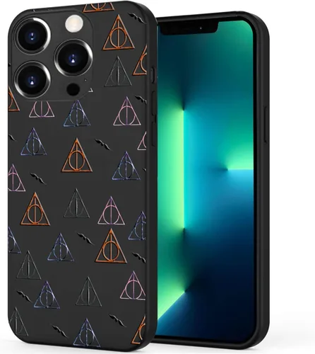 Miniatura 8 de Unov Funda diseñada para iPhone 13, funda negra con [patrón antideslizante en relieve], protección delgada a prueba de golpes [TPU antiarañazos]