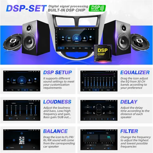 Miniatura 4 de Pantalla táctil Android compatible con Carplay Android Auto, radio de coche, estéreo, Bluetooth, navegación, reproductor multimedia, GPS, WiFi