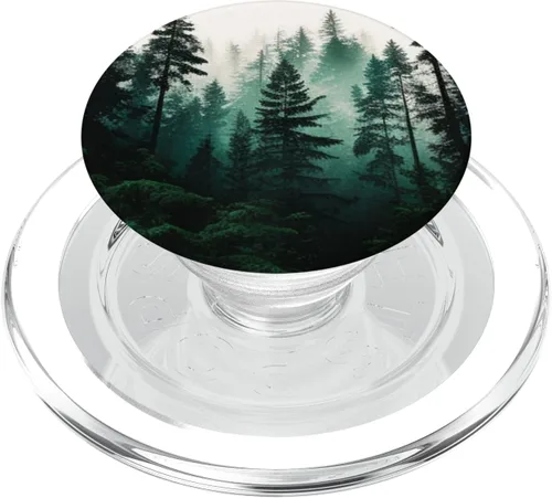 Miniatura 8 de Bosque de pino, bosque, naturaleza, verde, para exteriores, explora PopSockets intercambiables PopGrip