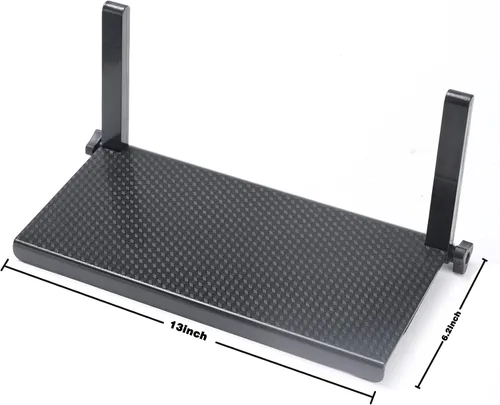 Miniatura 2 de Estantes flotantes para pared debajo del estante de TV para montaje en pared, estante superior de TV para caja de cable, estante para TV y DVD