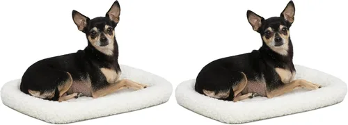 Miniatura 22 de Cama para mascotas MidWest Bolster, ideal para cajas de metal para perros, se puede lavar a máquina y secar, Gris carbón