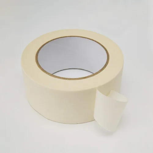 Miniatura 2 de Lichamp Cinta adhesiva ancha de 2 pulgadas, 1 cinta adhesiva de uso general, color beige, papel de enmascarar blanco, 1.95 pulgadas x 55 yardas
