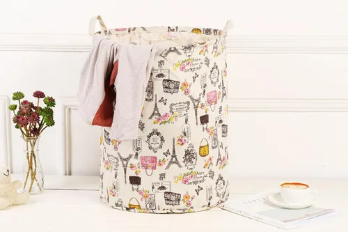 Miniatura 6 de Cesto de ropa sucia Merdes plegable e impermeable de 19.7 in, canasta para ropa sucia de lavandería, contenedor de almacenamiento para ropa de cama