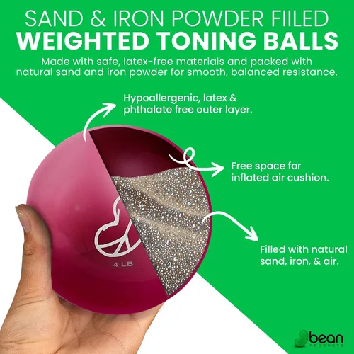 Miniatura 3 de Bean Products Bolas con peso - 2-6 libras - Varios colores 2 libras - una bola