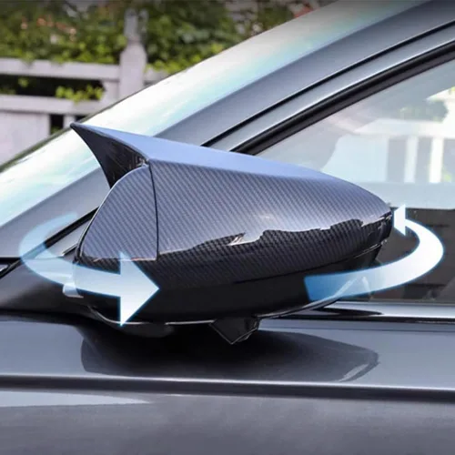 Miniatura 2 de 2 fundas para espejo lateral de puerta, compatible con Honda Civic 2016-2021 de 10ª generación, Sedan Coupé, Hatchback, carcasa exterior para espejo