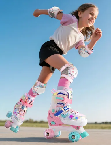 Miniatura 6 de SULIFEEL - Patines ajustables para niños para niños de 3-5, 5-8, 6-12 años con ruedas iluminadas ajustables de 4 tamaños, el mejor regalo para niños