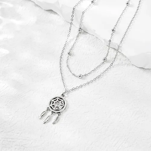 Miniatura 40 de CHIC & ARTSY Tobilleras delicadas de plata de ley S925 para verano, pulsera de tobillo ajustable multicapa para playa, joyería de pie para mujer