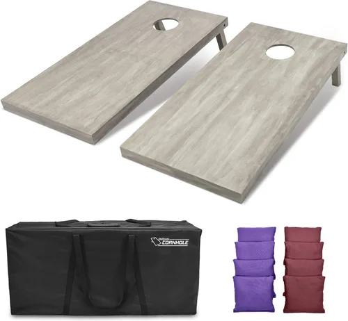 Miniatura 67 de GoSports Juego de tablas de cornhole de madera de tamaño reglamentario de 4 x 2 pies, incluye funda de transporte y bolsas de frijoles