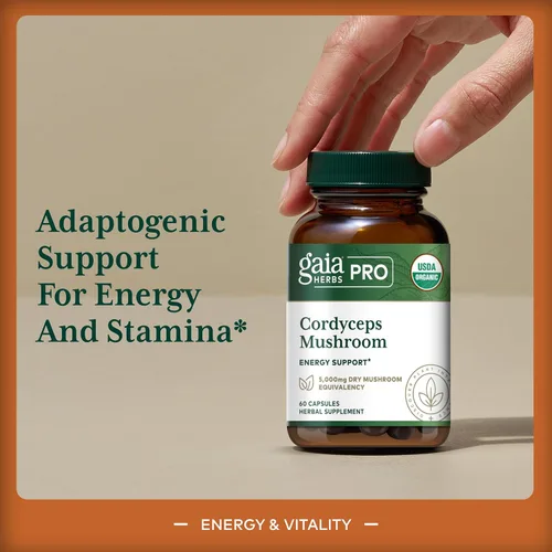 Miniatura 3 de GAIA HERBS PRO Cordyceps Mushroom - 60 Caps