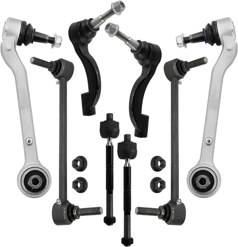 Miniatura 306 de Detroit Axle - Kit de brazos de control de extremo delantero de 8 piezas para Dodge Dakota 00-04, Durango 00-03, 4 brazos de control superior e