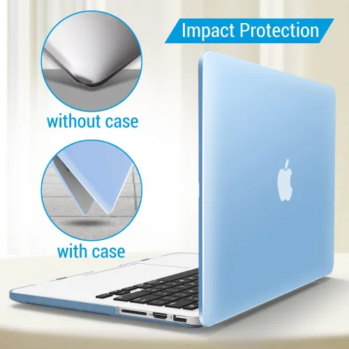 Miniatura 8 de IBENZER Compatible con MacBook Pro de 13 pulgadas 2015 2014 2013 finales 2012 A1502 A1425, carcasa rígida y cubierta de teclado y protector