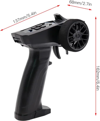 Miniatura 3 de VGEBY Kit de transmisor y receptor RC, 2.4GHZ 3 canales Radio Control remoto transmisor 91803GVT RC y receptor RC remoto