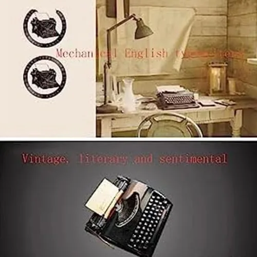 Miniatura 3 de Máquina de escribir manual, estilo retro tradicional para escritores, máquina de escribir mecánica antigua para notas, letras o escritura creativa
