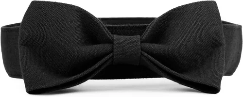 Miniatura 8 de Collar de esmoquin con moño para perro Segarty - Corbatín negro con corbata de cuello ajustable y hecha a mano en blanco para gatos y perros machos