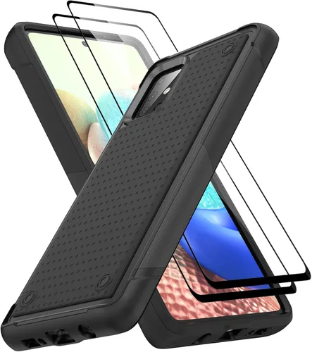 Miniatura 54 de Jeylly Compatible con Samsung Galaxy A22 5G Funda, Funda Samsung A22 5G con 2pcs protectores de pantalla de vidrio templado