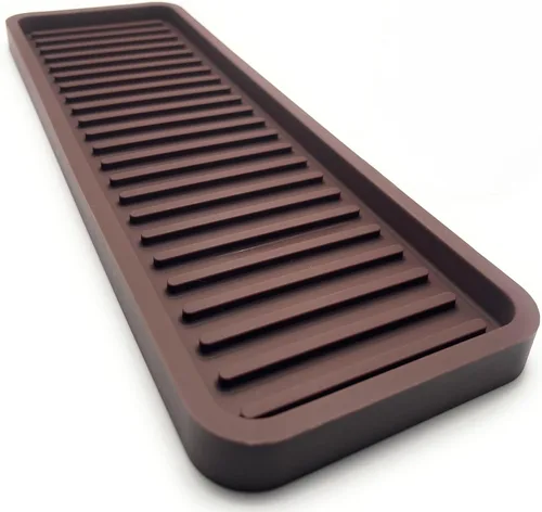 Miniatura 19 de Bandeja organizadora para fregadero de cocina de silicona, soporte de esponja y protector de encimera Plato y bandeja dispensadora de jabón