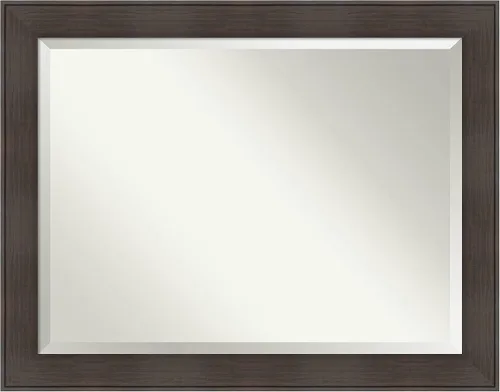 Miniatura 64 de Amanti Art - Espejo con marco para el tocador o para montar en la pared del baño, medidas en pulgadas Grano de café marrón