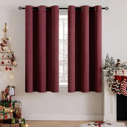 Miniatura 128 de MIULEE Cortinas opacas para dormitorio o sala de estar, juego de 2 paneles de cortina para ventana con aislamiento térmico y bloqueo de luz