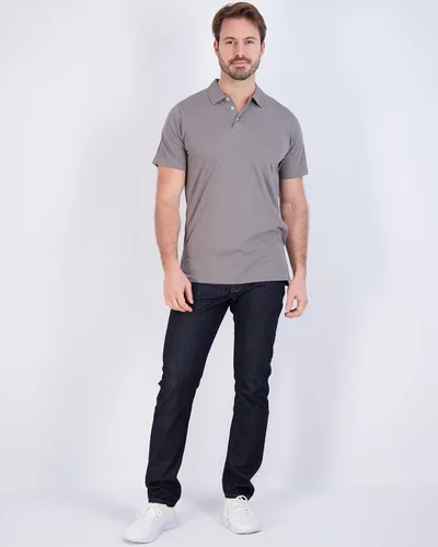 Miniatura 30 de Real Essentials Paquete de 3: Polo de manga corta de algodón para hombre, de secado rápido, transpirable, (disponible en tallas grandes y altas)