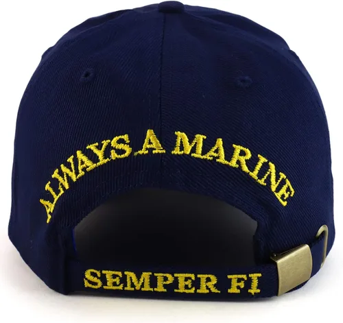 Miniatura 3 de Armycrew Gorra de béisbol de algodón bordada con licencia oficial del Cuerpo de Marines de EE. UU