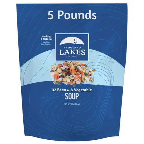 Miniatura 12 de Thousand Lakes Mezcla de sopa seca de 32 frijoles y 8 verduras - 1 libra Bajo en sodio Sin grasa Alta fibra Más de 20 porciones Vegano