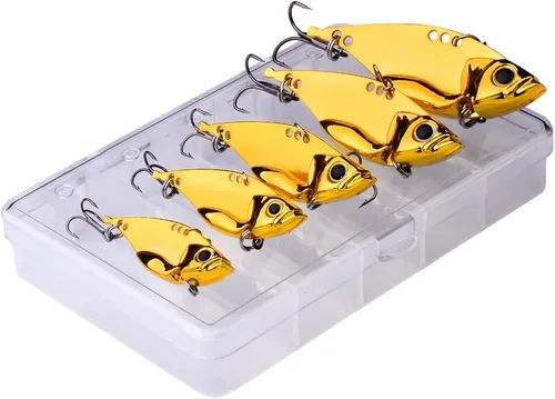5 señuelos de pesca de cabeza de varios tamaños, señuelos suaves de cola de pala, cebos de lubina realistas, cebos de lubina sin hierbas, señuelos