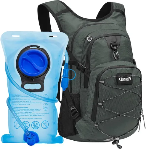 Miniatura 14 de Mochila de hidratación con vejiga de agua de 3 litros, mochila de hidratación aislada para correr, mochila de agua ligera para senderismo, ciclismo