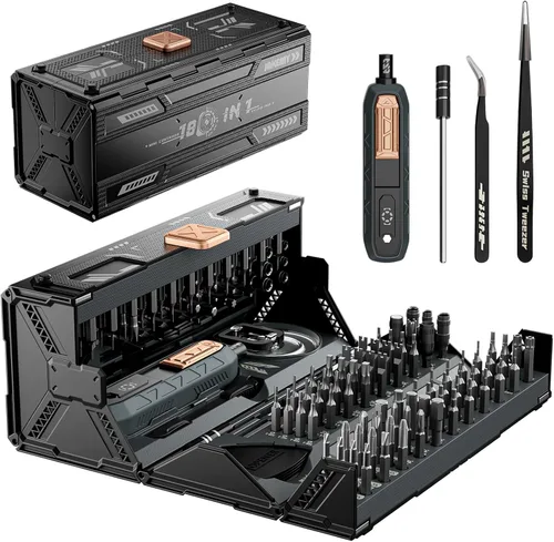 Miniatura 2 de Mini destornillador eléctrico, JAKEMY destornillador de potencia de par ajustable de doble modo, destornillador de precisión magnético inalámbrico