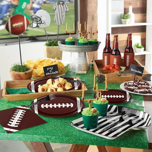 Miniatura 4 de 96 platos y servilletas de fútbol - Decoraciones y recuerdos para fiestas de cumpleaños