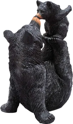 Miniatura 3 de BLACK FOREST DECOR Playful Mama Bear & Cub Escultura, resina, 7 1/4 pulgadas de ancho x 6 pulgadas de profundidad x 10 1/4 pulgadas de alto