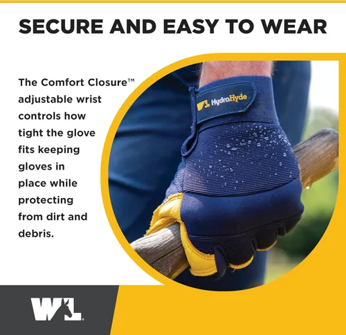 Miniatura 4 de Wells Lamont Men's Leather Palm Work Gloves Azul