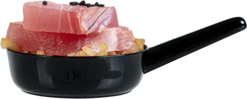Miniatura 8 de Restaurantware Tazas de postre desechables de 1 onza, 100 mini platos de salsa, diseño de sartén para servir condimentos, aperitivos o muestras