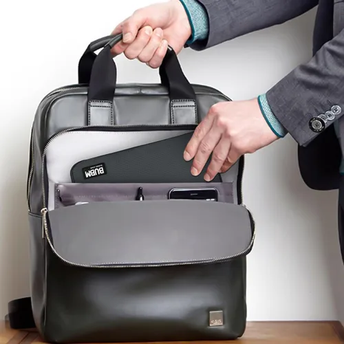 Miniatura 7 de Organizador de equipaje con doble capa para viajes BUBM, para llevar dispositivos y accesorios electrónicos., gris, 2 capas M