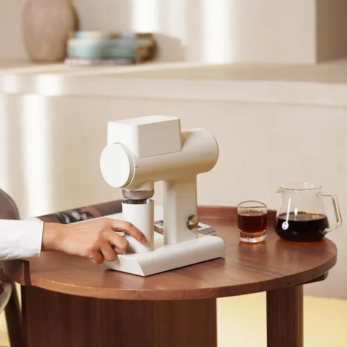 Miniatura 3 de TIMEMORE Sculptor 064S - Molinillo de granos de café con fresas planas, molinillo eléctrico para espresso con ajuste de grosor sin escalones, Blanco