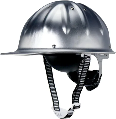 Miniatura 8 de Casco de seguridad de aluminio con suspensiones de trinquete, gorra de seguridad plateada, talla única, se adapta a la mayoría