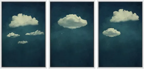 Miniatura 64 de SIGNWIN Lienzo enmarcado para pared, juego de arte de puesta de sol, horizonte, cielo, paisaje, fotografía, arte moderno, paisaje, relajante