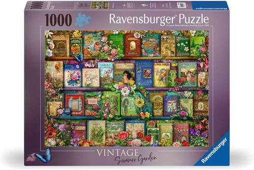 Ravensburger Aimee Stewart - Rompecabezas vintage de jardín de verano de 1000 piezas para adultos y niños a partir de 12 años - Nostalgia