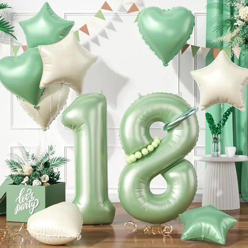 Miniatura 39 de Globos dorados de color champán con el número 11, globos de oro claro, globo de aluminio dorado con forma de corazón con estrella y globo largo