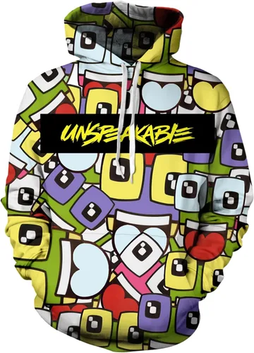 Oatfan Boys And Girls Fashion Novelty Hoodie, Teen 3d Printed Game Pullover Sweatshirt Sports Tops