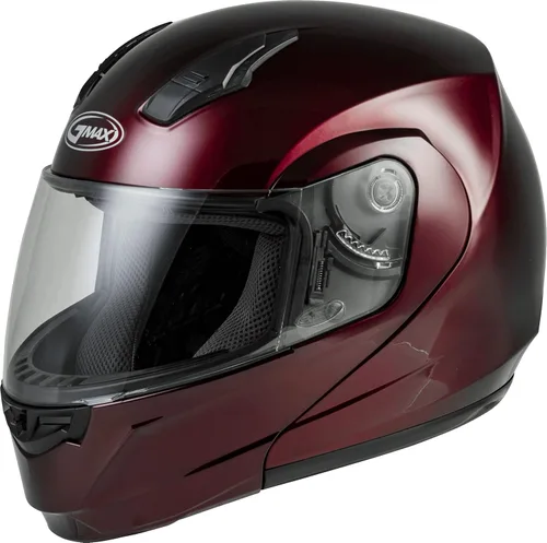 Miniatura 2 de GMAX Casco modular MD-04 (rojo vino, pequeño) - Aprobado por FMVSS 218