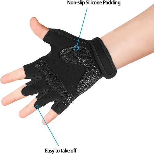 Miniatura 3 de Luwint Guantes de Entrenamiento para Niños, Guantes de Ejercicio con Ventilación y Agarre para Niños y Niñas para Levantamiento de Pesas y Gimnasio