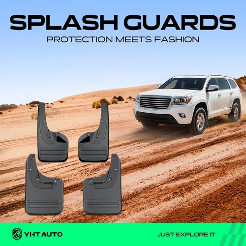 Miniatura 3 de YHTAUTO Juego de 4 protectores contra salpicaduras para Toyota Hilux (Vigo) 2008-2014, 4WD, delantero y trasero izquierdo derecho negro